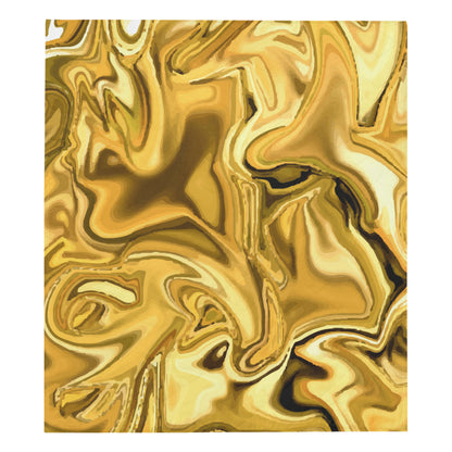 Liquid Pattern Print Design 03 Premium Quilt