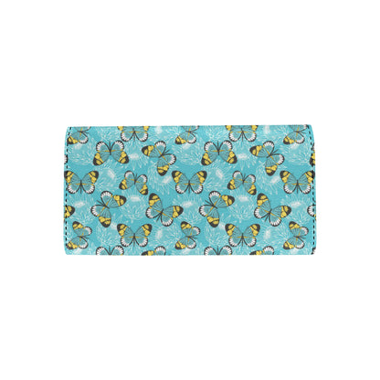 Butterfly Pattern Print Design 010 Women's Trifold Wallet