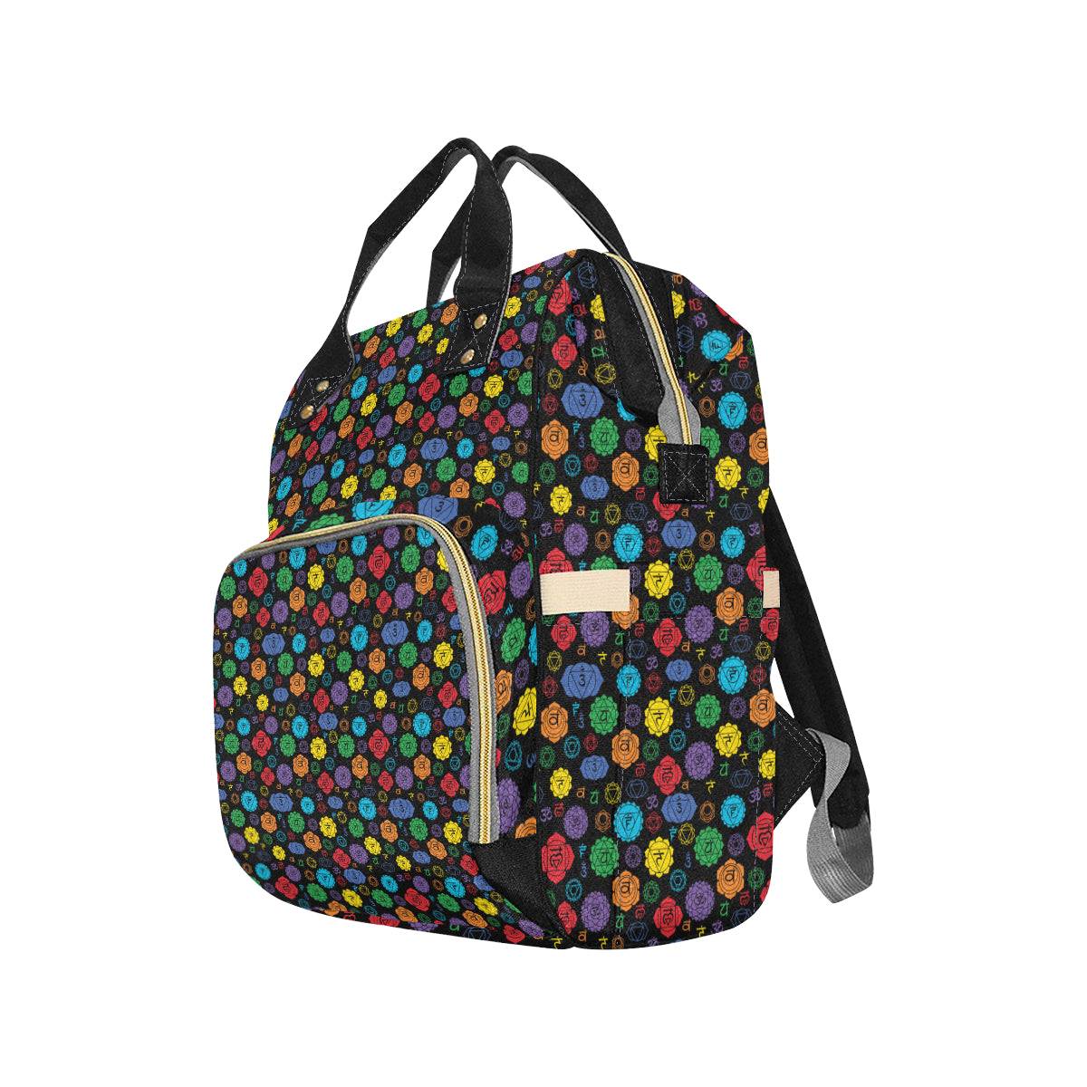 Chakra Pattern Print Design 01 Diaper Bag Backpack