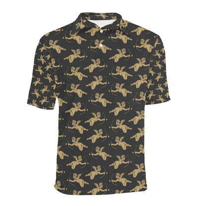 Cupid Pattern Print Design 02 Men Polo Shirt