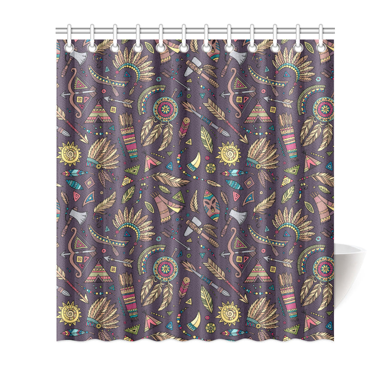 Tribal native american Aztec Shower Curtain