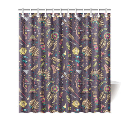 Tribal native american Aztec Shower Curtain