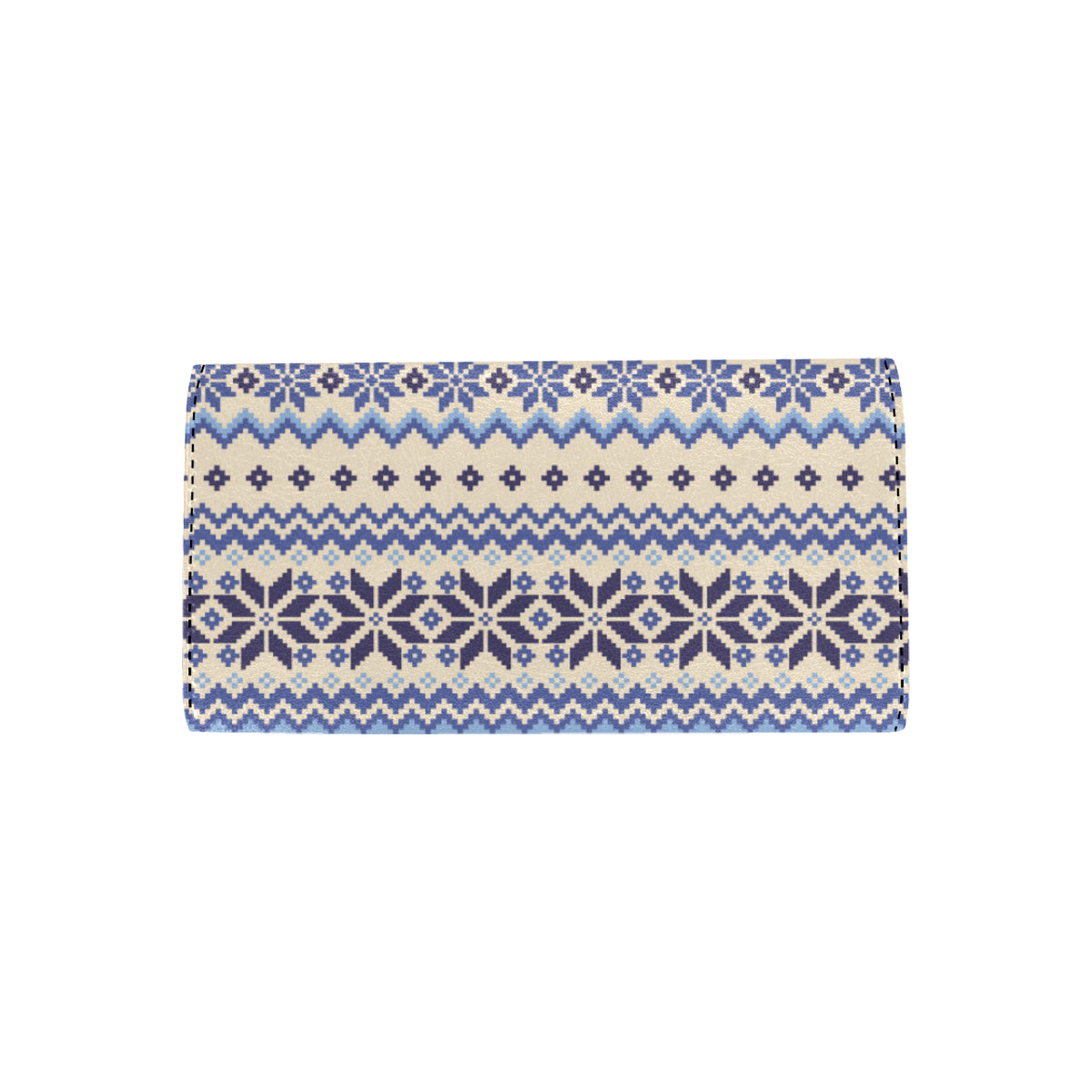 Nordic Pattern Print Design A03 Women's Trifold Wallet