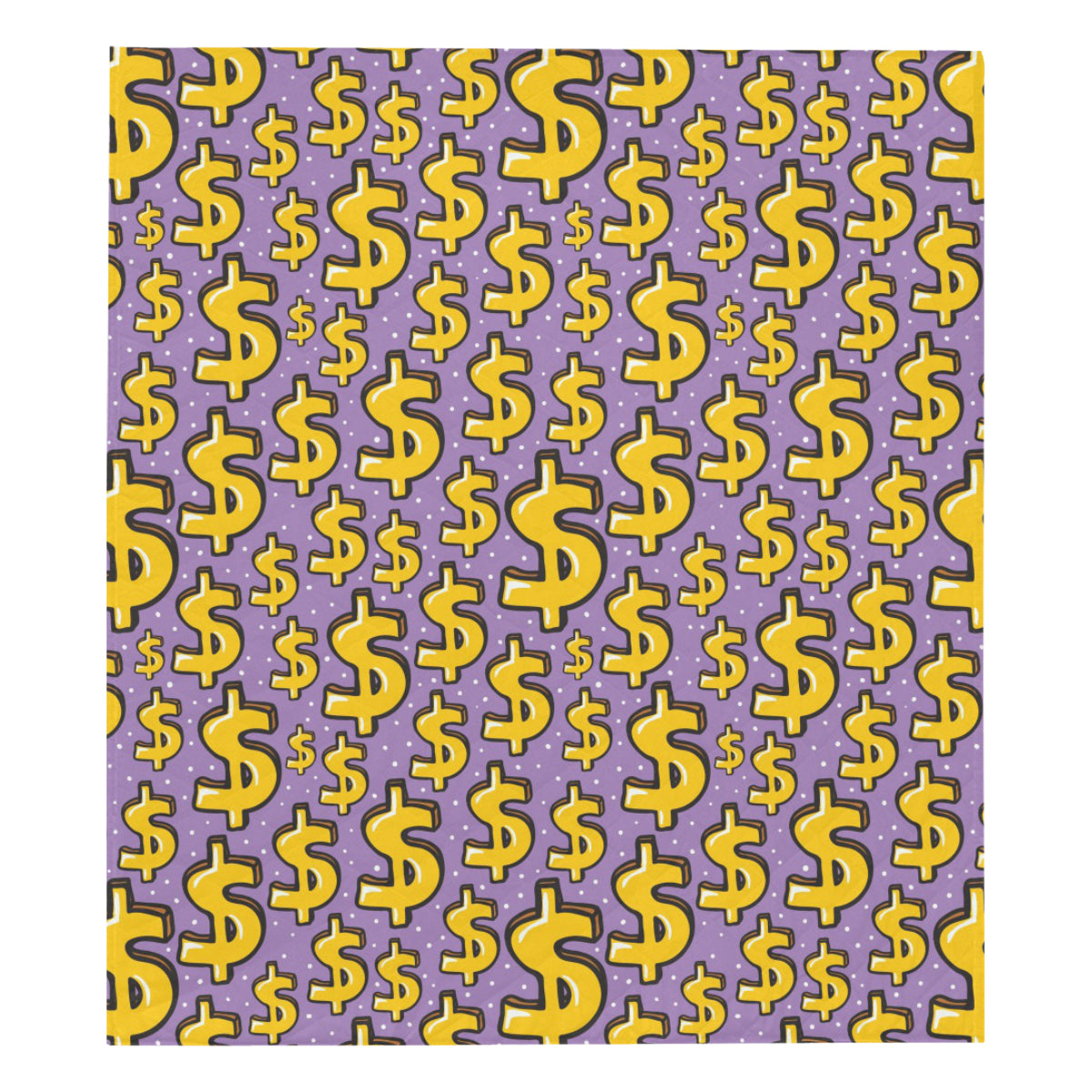 Dollar Pattern Print Design DO01 Premium Quilt