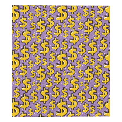 Dollar Pattern Print Design DO01 Premium Quilt