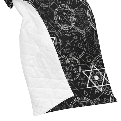 Pentagram Pattern Print Design A01 Premium Quilt