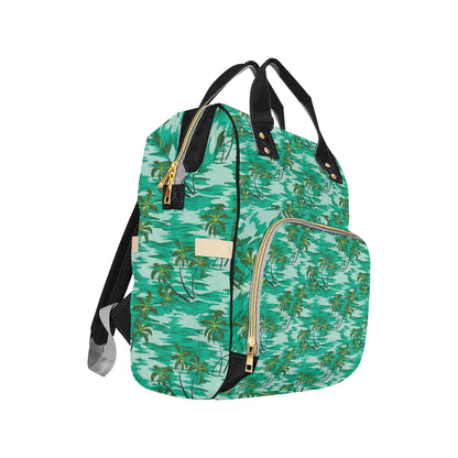 Palm Tree Pattern Print Design A01 Diaper Bag Backpack