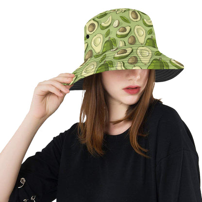Avocado Pattern Print Design AC03 Unisex Bucket Hat