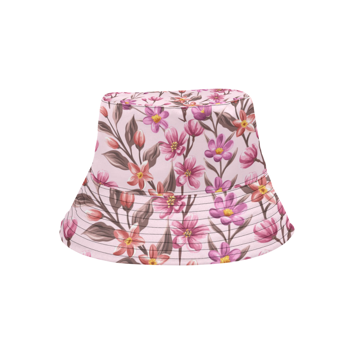 Summer Floral Pattern Print Design SF09 Unisex Bucket Hat