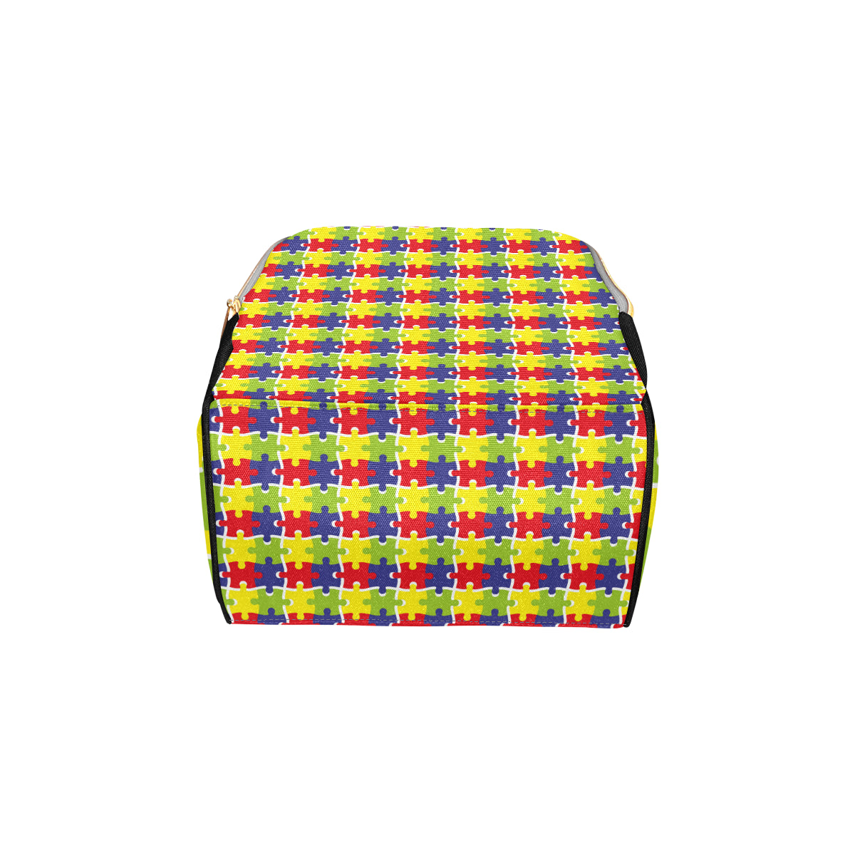 Autism Awareness Pattern Print Design 03 Diaper Bag Backpack