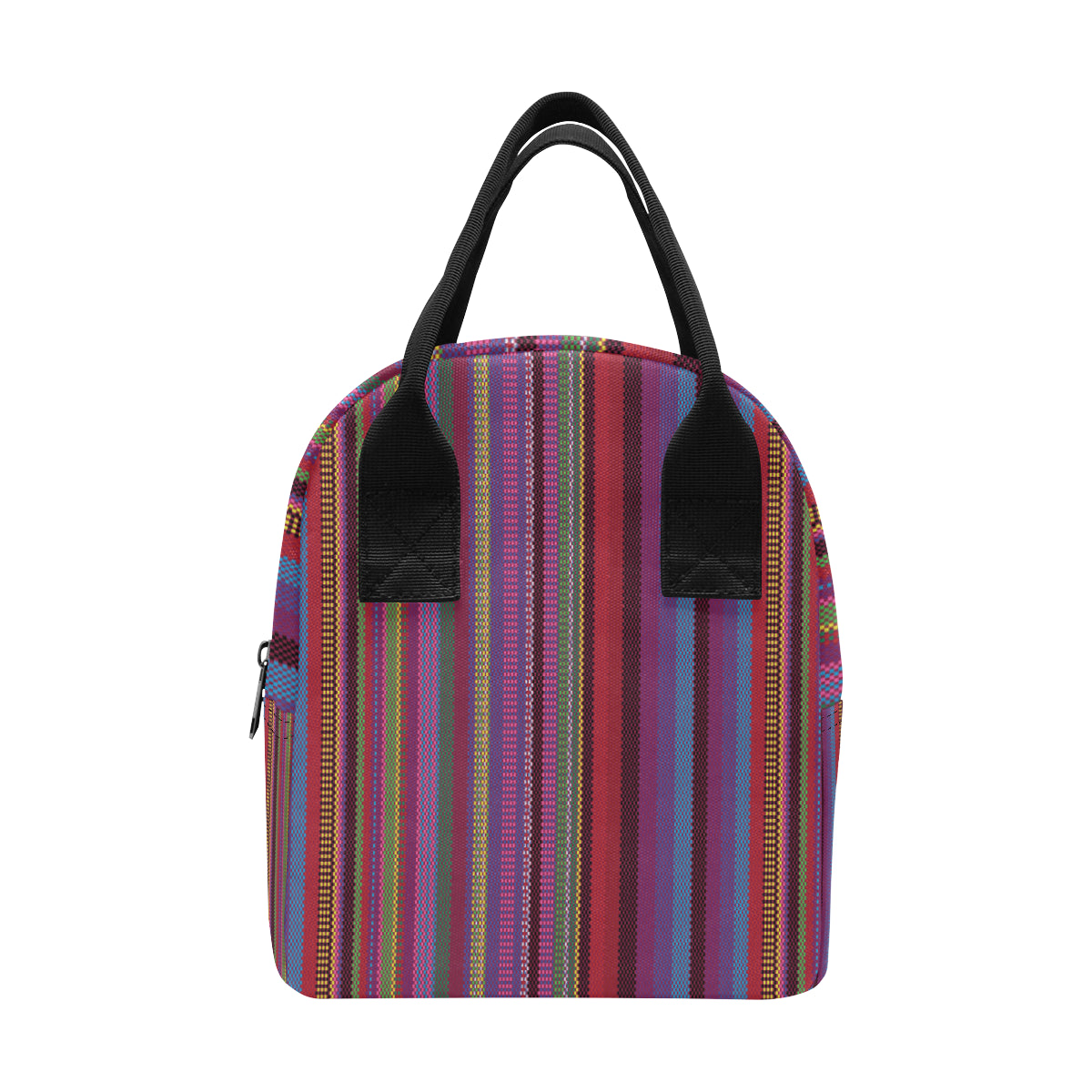 Serape Stripe Print Insulated Lunch Bag