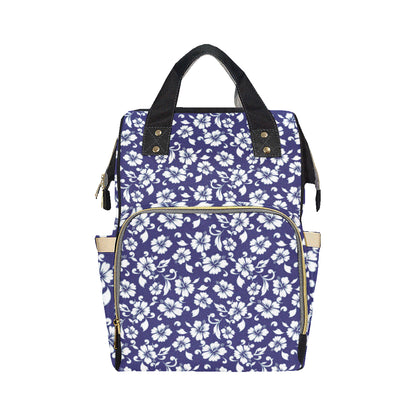 Hibiscus Pattern Print Design HB010 Diaper Bag Backpack