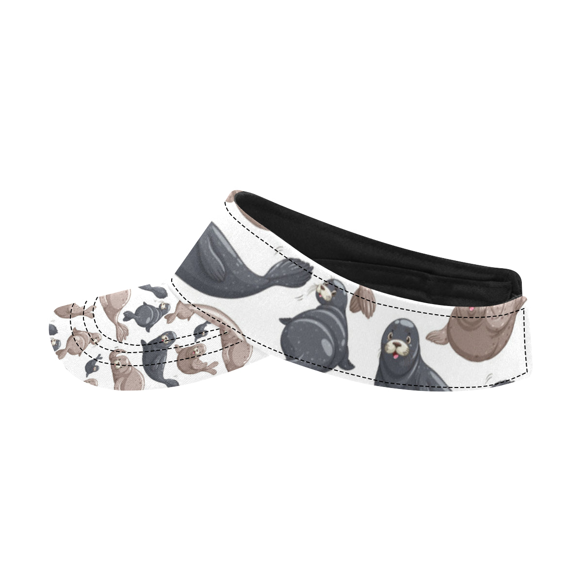 Sea Lion Pattern Print Design 02 Unisex Sun Visor