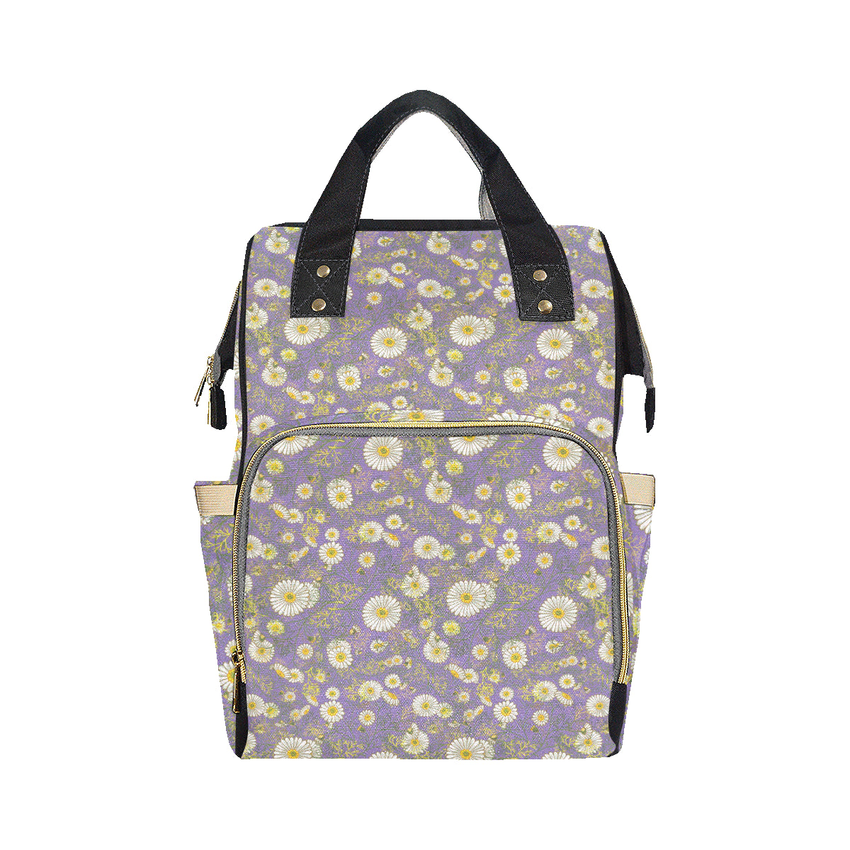 Daisy Pattern Print Design DS011 Diaper Bag Backpack