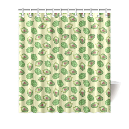 Artichoke Pattern Print Design 03 Shower Curtain