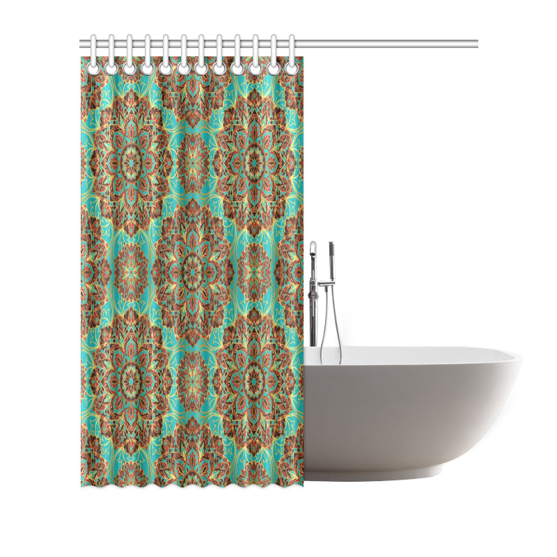 Medallion Pattern Print Design 02 Shower Curtain