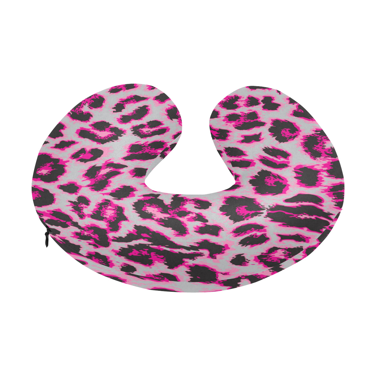 Leopard Pattern Print Design 02 U-Shaped Travel Neck Pillow