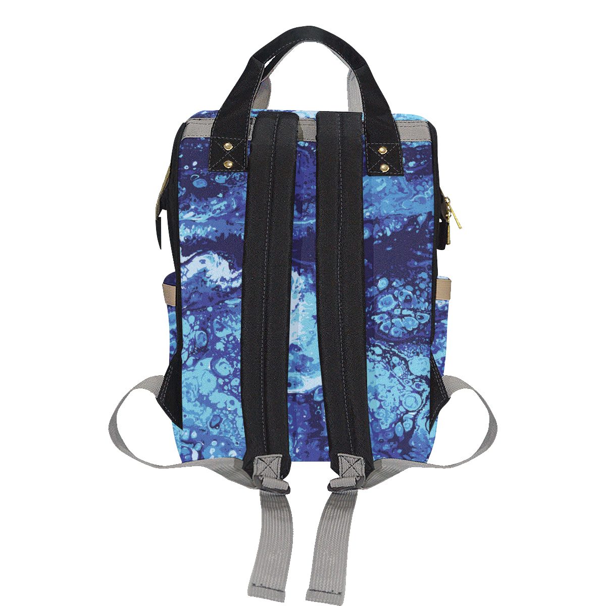 Ocean Liquid Pattern Print Design A03 Diaper Bag Backpack