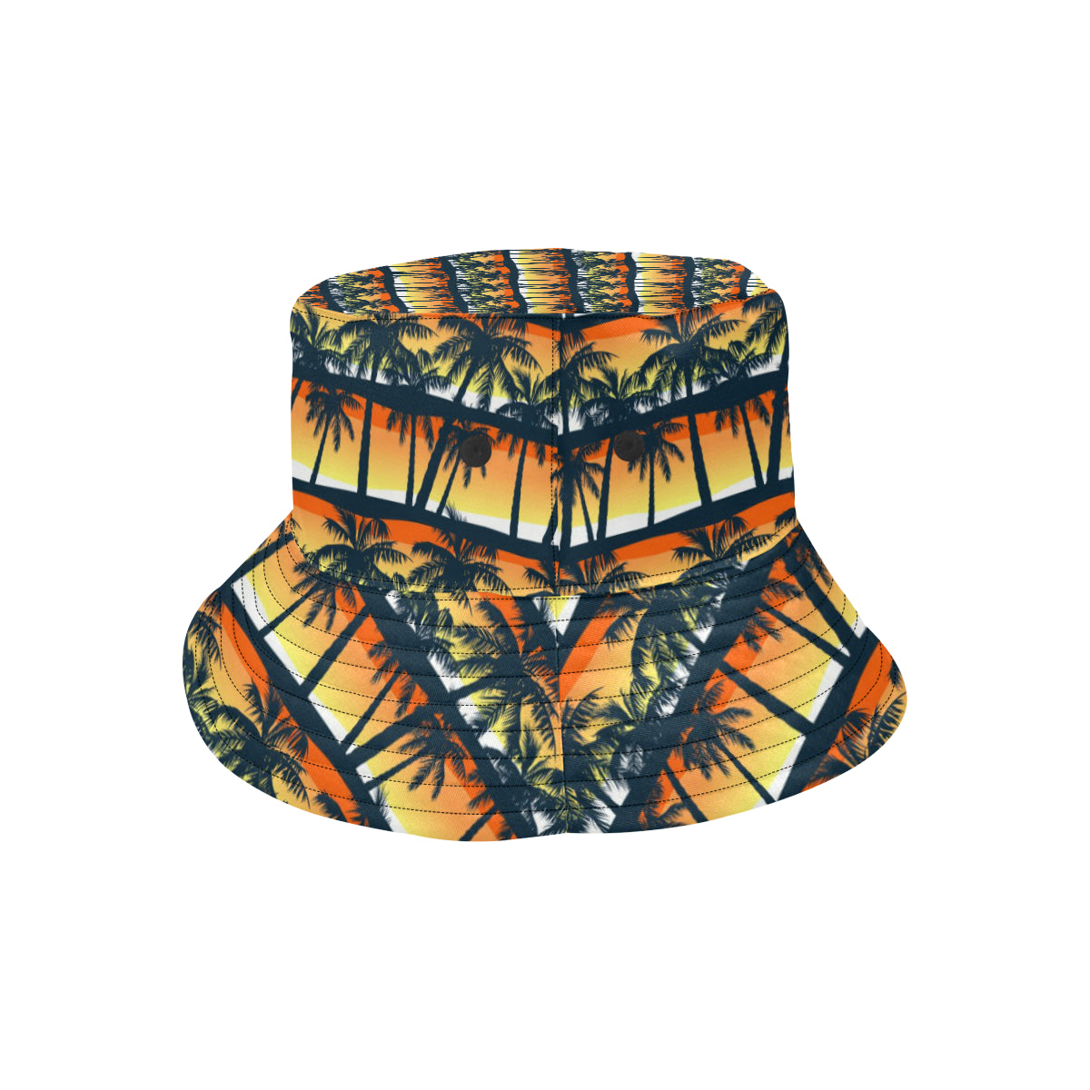 Palm Tree Pattern Print Design PT011 Unisex Bucket Hat