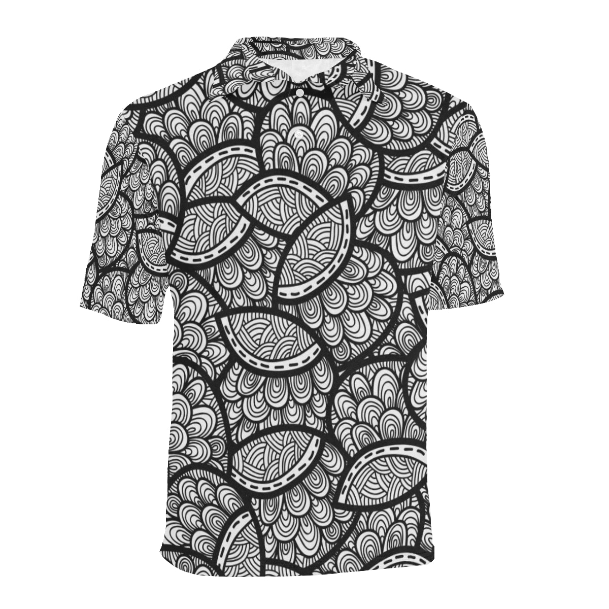 Polynesian Pattern Print Design A01 Men Polo Shirt