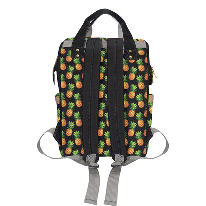 Pineapple Cute Print Design Pattern Diaper Bag Backpack