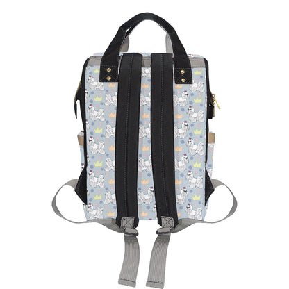 Maltese Pattern Print Design 04 Diaper Bag Backpack