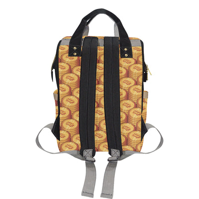 Bitcoin Pattern Print Design 02 Diaper Bag Backpack