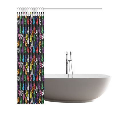Cancer Awareness Pattern Print Design 04 Shower Curtain