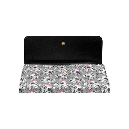 Maltese Pattern Print Design 01 Women's Trifold Wallet