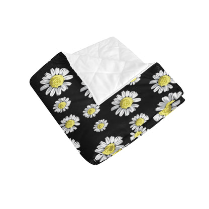 Daisy Pattern Print Design DS01 Premium Quilt
