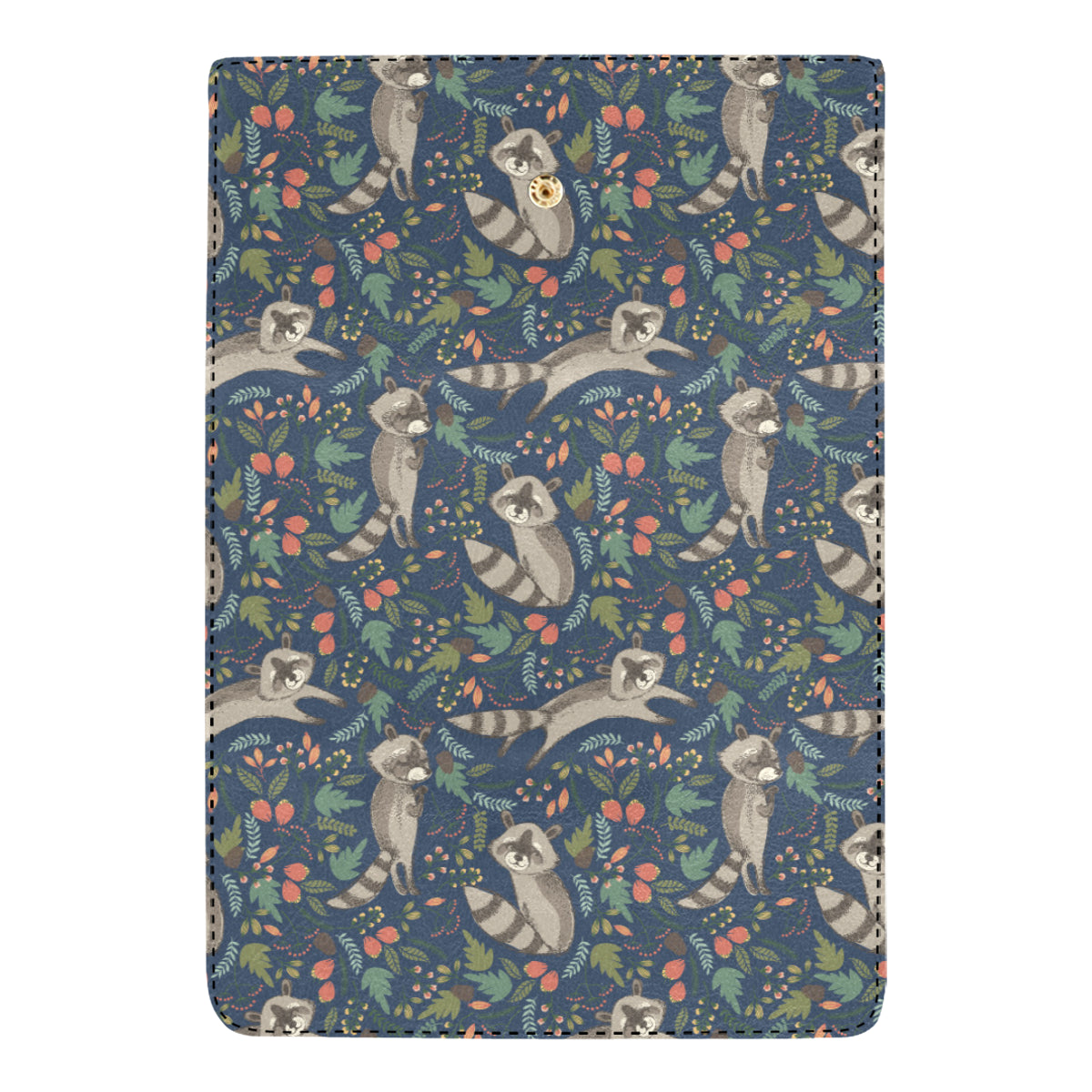 Raccoon Pattern Print Design A02 Women's Trifold Wallet