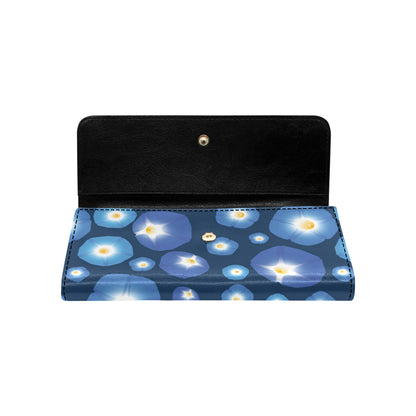 Morning Glory Pattern Print Design 02 Women's Trifold Wallet