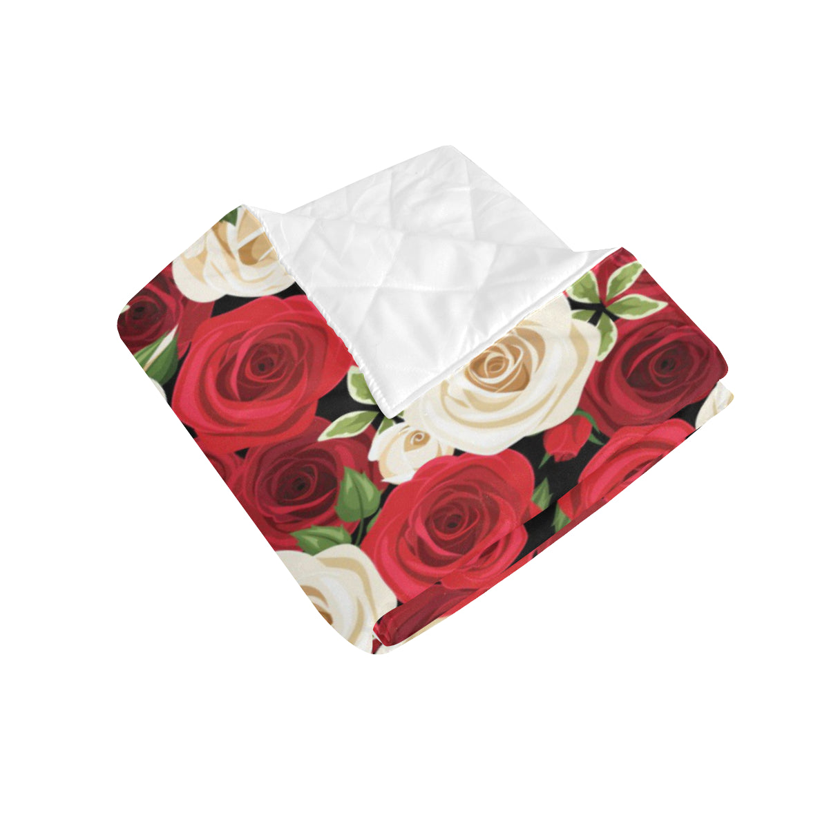 Rose Pattern Print Design RO06 Premium Quilt