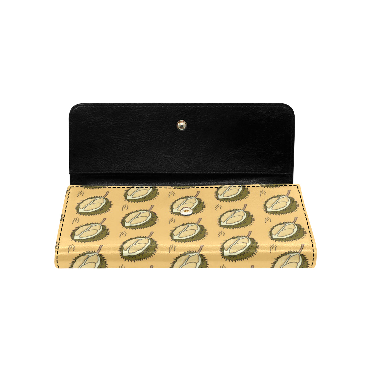 Durian Pattern Print Design DR02 Women's Trifold Wallet