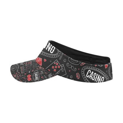 Casino Pattern Print Design 04 Unisex Sun Visor