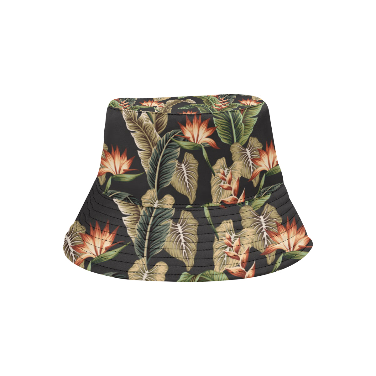 Tropical Flower Pattern Print Design TF014 Unisex Bucket Hat
