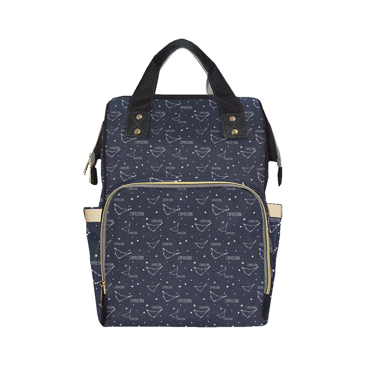 Capricorn Zodiac Pattern Print Design 01 Diaper Bag Backpack