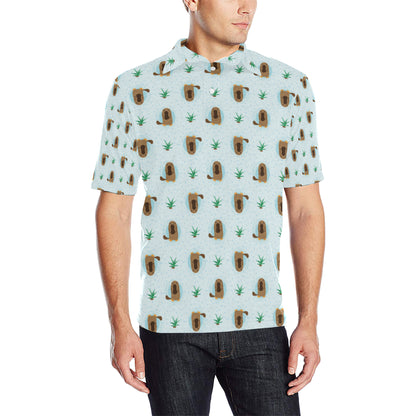 Platypus Pattern Print Design A04 Men Polo Shirt