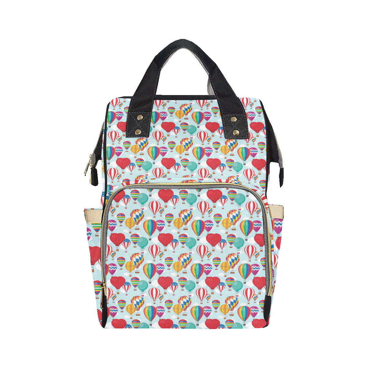 Ballon Pattern Print Design 07 Diaper Bag Backpack