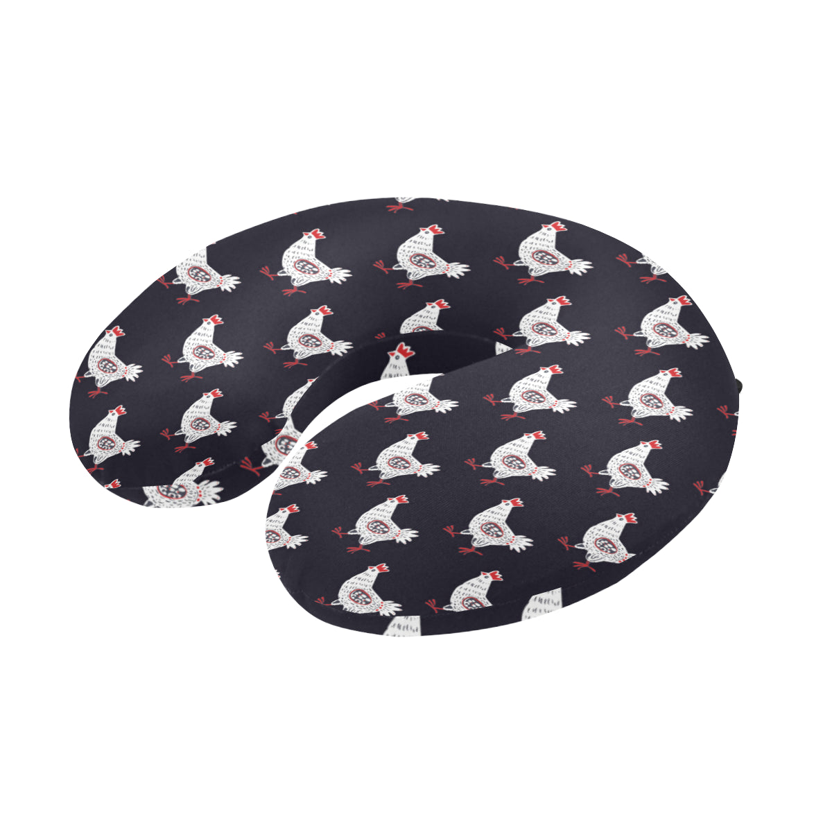 Chicken Pattern Print Design 03 U-Shaped Travel Neck Pillow