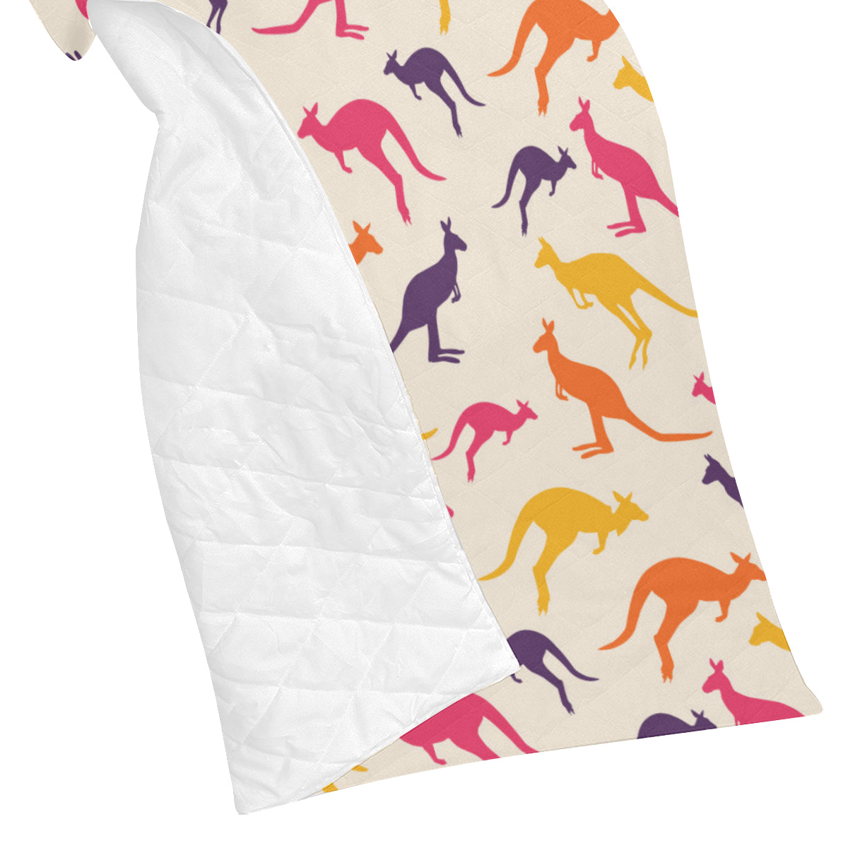 Kangaroos Pattern Print Design 01 Premium Quilt