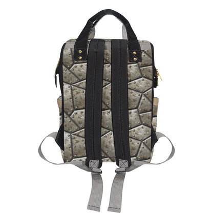 Armor Pattern Print Design 01 Diaper Bag Backpack