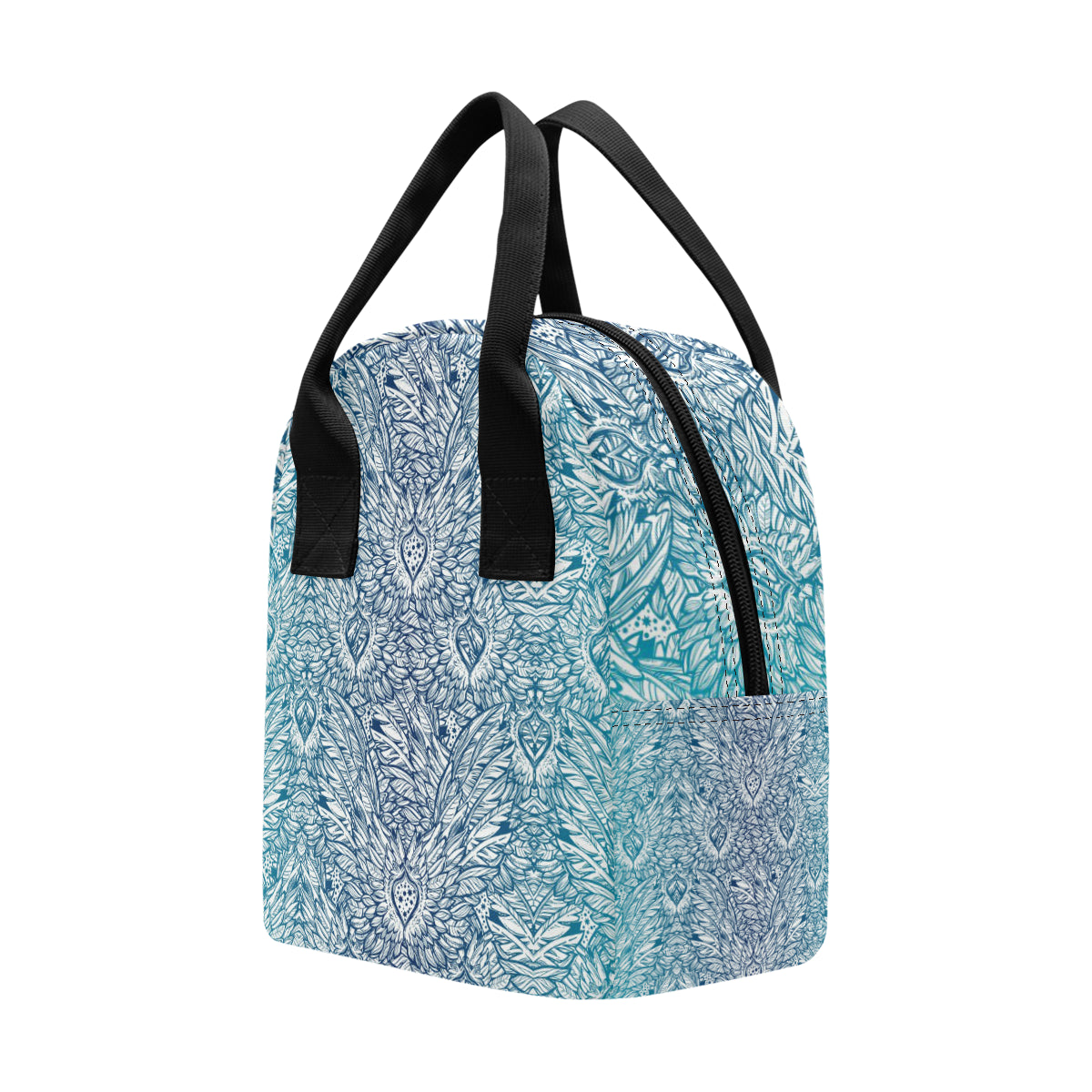 Angel Wings Boho Design Themed Print Insulated Lunch Bag