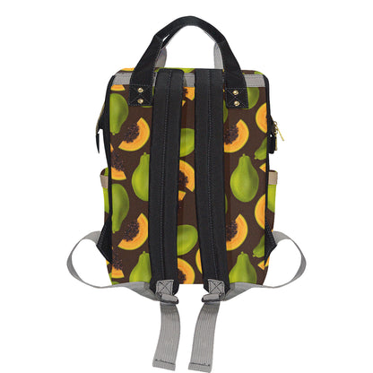 Papaya Pattern Print Design PP04 Diaper Bag Backpack
