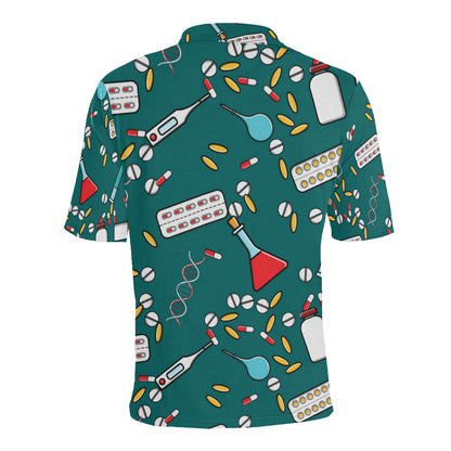 Nurse Pattern Print Design A05 Men Polo Shirt