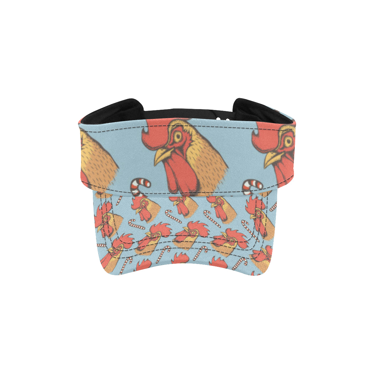 Rooster Pattern Print Design A05 Unisex Sun Visor