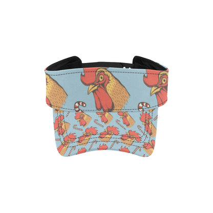 Rooster Pattern Print Design A05 Unisex Sun Visor
