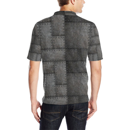 Armor Pattern Print Design 02 Men Polo Shirt