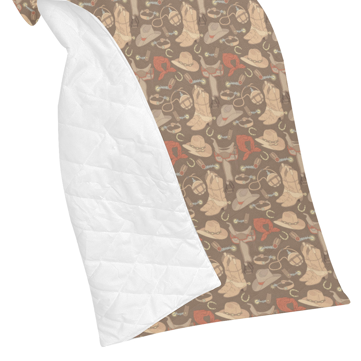 Cowboy Pattern Print Design 02 Premium Quilt