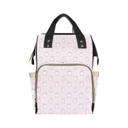 Polar Bear Pattern Print Design PB09 Diaper Bag Backpack